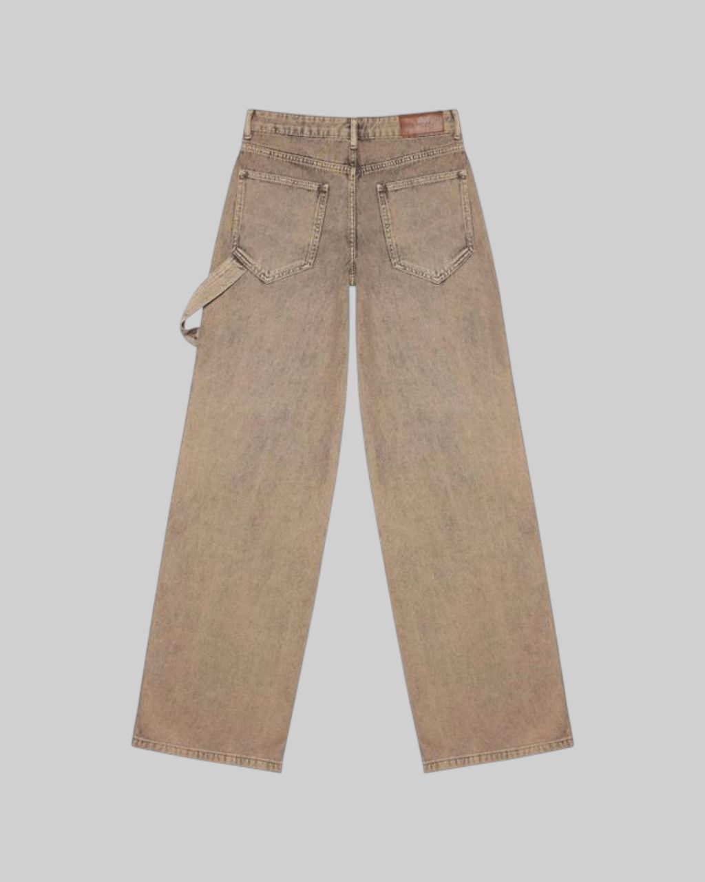 Джинсы прямого кроя с патой 