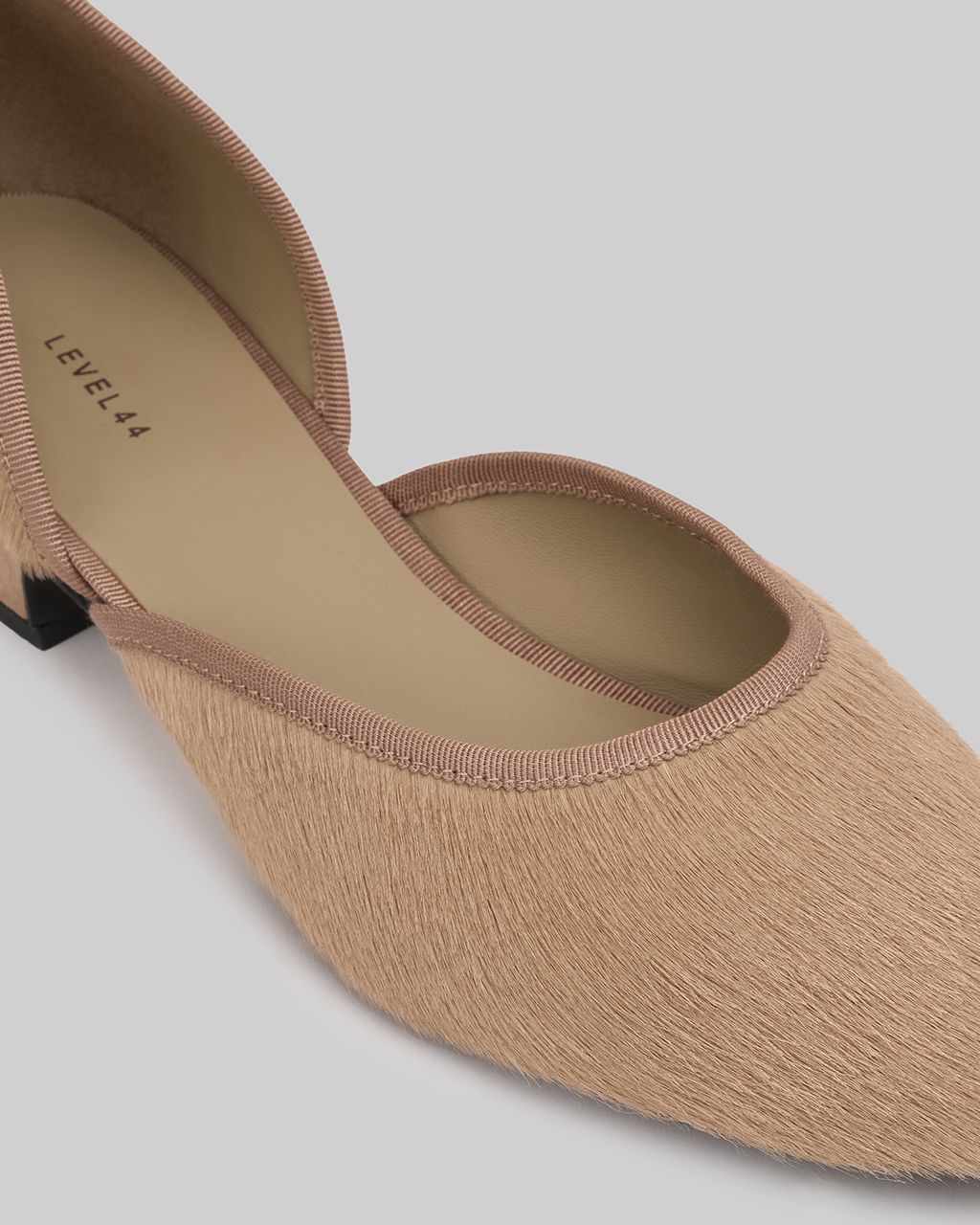 Lou pony fur ballet flats