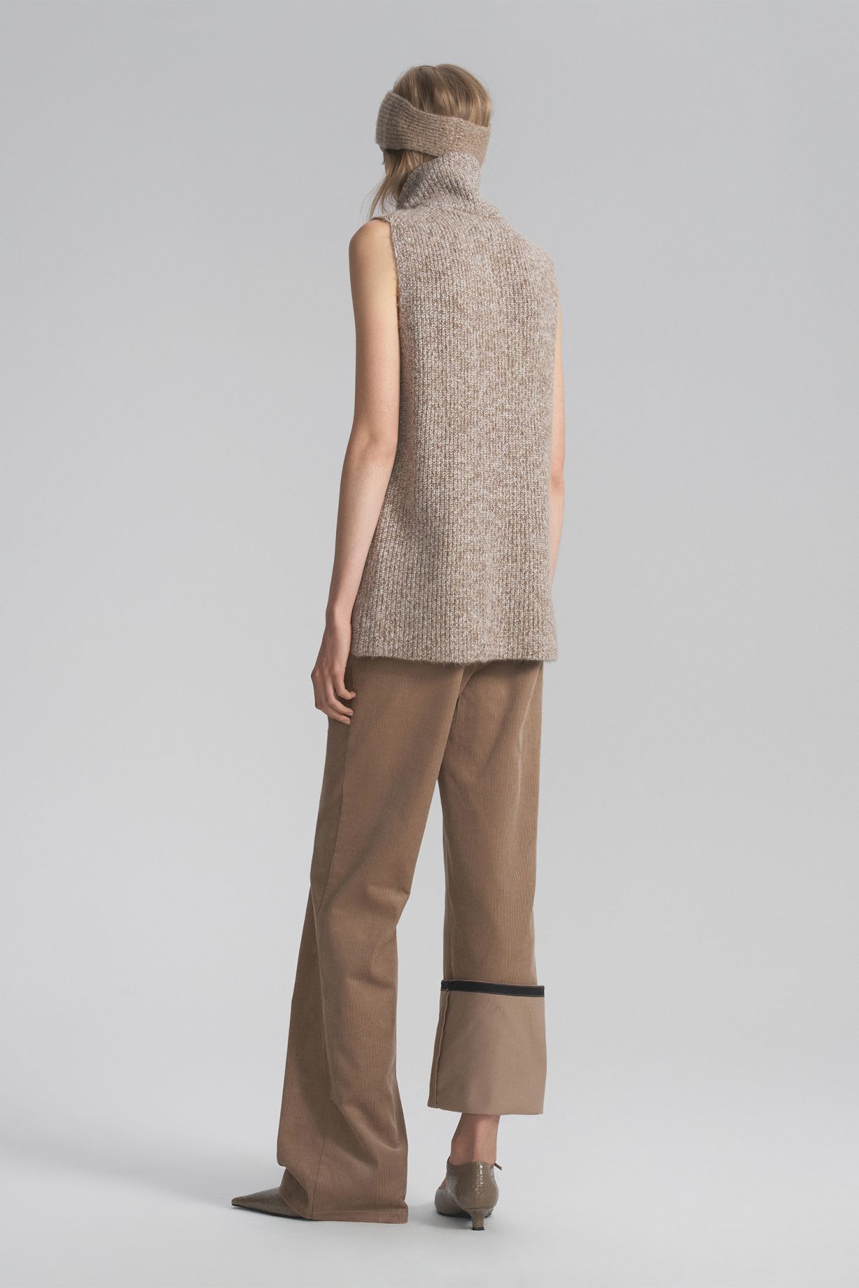 Agatha жилет на молнии из шерсти альпаки